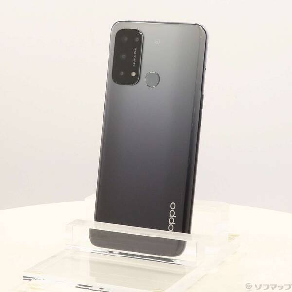 【中古】ワイ可動性 OPPO Reno5 A 128GB しろがね色黒いこと A101OP Y!mobile SIM無償性 【368-ud】