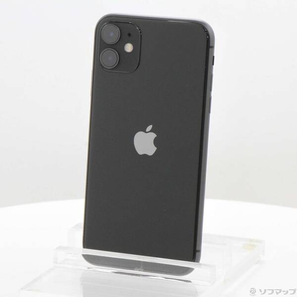 【中古】Apple(アップル) iPhone11 64GB 黒いこと MHDA3J／A SIM無償性 【276-ud】