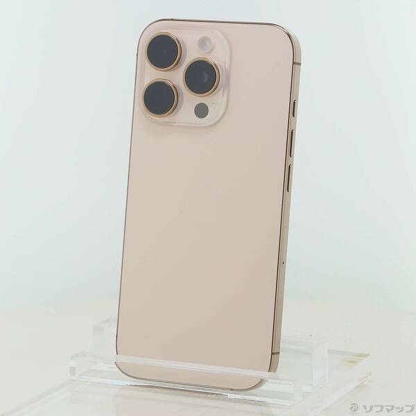 【中古】Apple(アップル) iPhone16 Pro 128GB 乾荒原チタニウム FYMX3J／A SIM無償性 【262-ud】