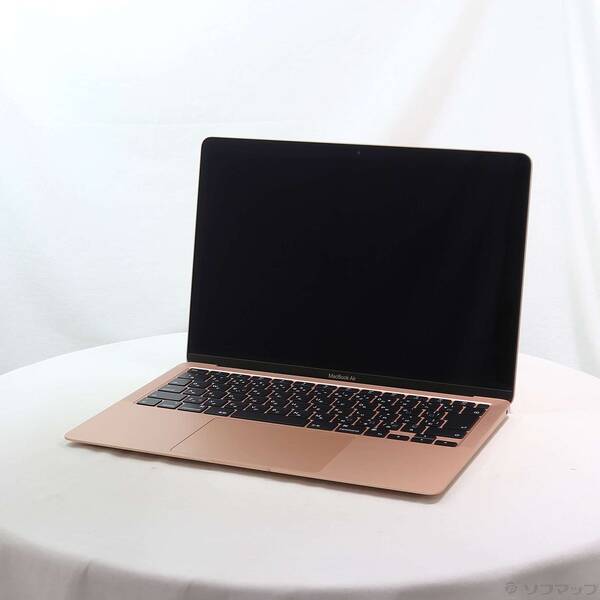 【中古】Apple(アップル) MacBook Air 13.3-inch Late-2020 MGND3J／A Apple M1 8中核グループ中央処理装置_7中核グループGPU 8GB SSD256GB ゴールド 〔26.3 Tahoe〕 【348-ud】