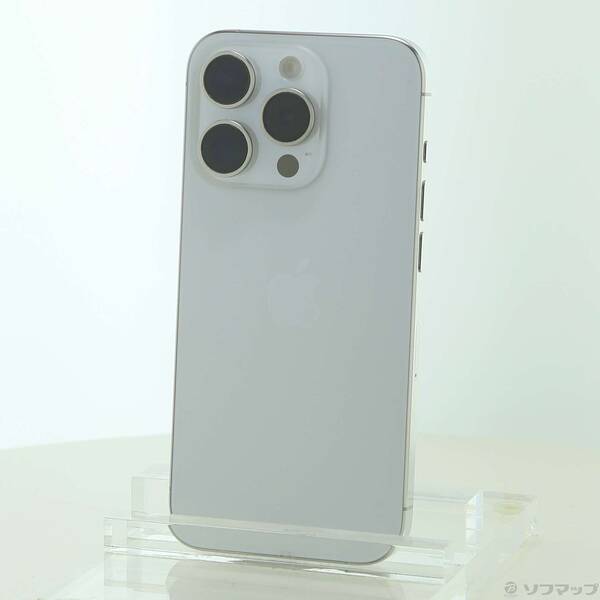 【中古】Apple(アップル) iPhone15 Pro 128GB 白いことチタニウム MTU83J／A SIM無償性 【349-ud】