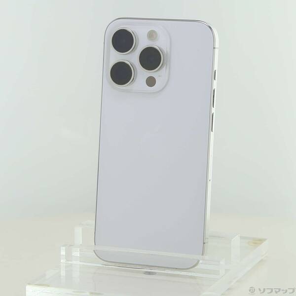 【中古】Apple(アップル) iPhone15 Pro 128GB ホワイトチタニウム MTU83J／A SIMフリー 【269-ud】｜ソフマップ中古専門店