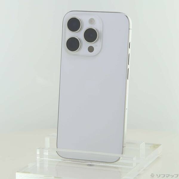 【中古】Apple(アップル) iPhone15 Pro 128GB ホワイトチタニウム MTU83J／A SIMフリー 【269-ud】｜ソフマップ中古専門店