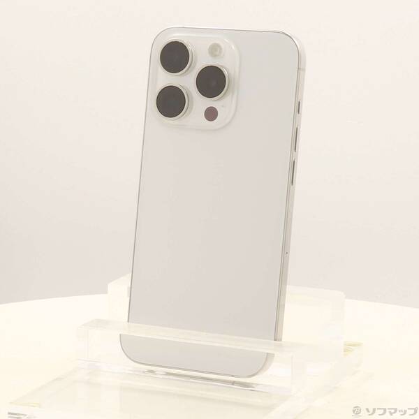 【中古】Apple(アップル) iPhone15 Pro 256GB 白いことチタニウム MTUD3J／A SIM無償性 【344-ud】