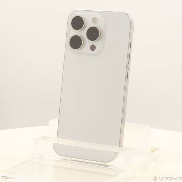 【中古】Apple(アップル) iPhone15 Pro 256GB 白いことチタニウム MTUD3J／A SIM無償性 【344-ud】