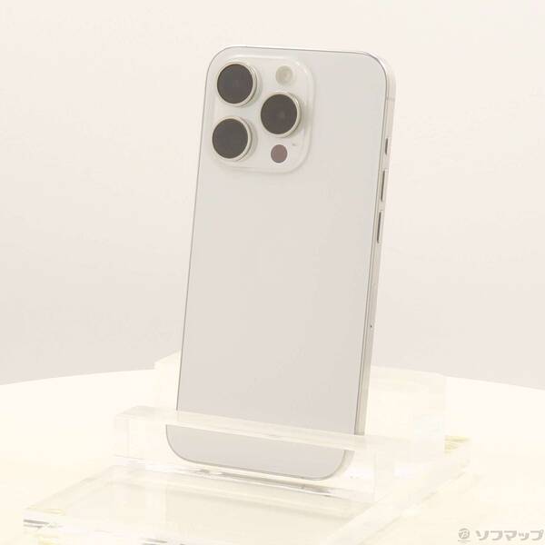 【中古】Apple(アップル) iPhone15 Pro 256GB 白いことチタニウム MTUD3J／A SIM無償性 【349-ud】