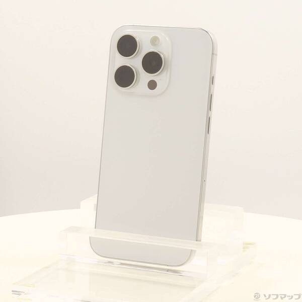 【中古】Apple(アップル) iPhone15 Pro 256GB 白いことチタニウム MTUD3J／A SIM無償性 【349-ud】