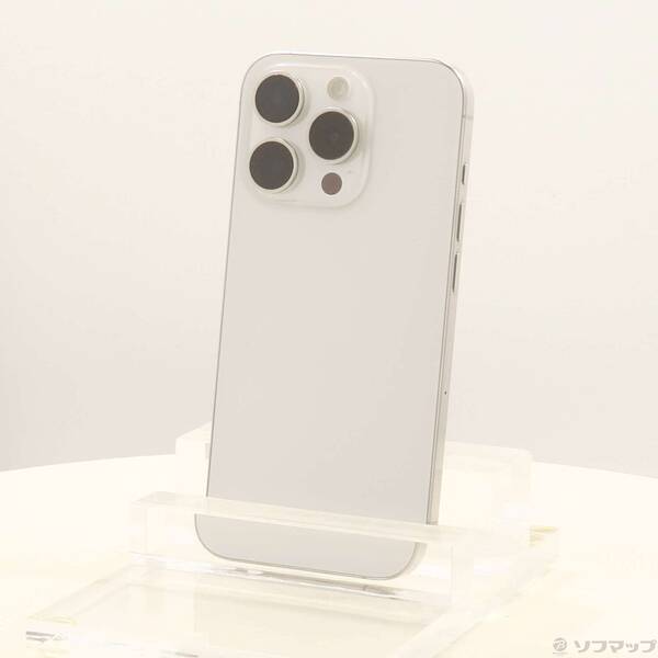 【中古】Apple(アップル) iPhone15 Pro 256GB 白いことチタニウム MTUD3J／A SIM無償性 【344-ud】