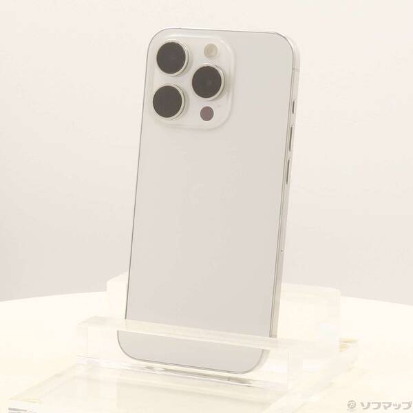 【中古】Apple(アップル) iPhone15 Pro 256GB 白いことチタニウム MTUD3J／A SIM無償性 【349-ud】