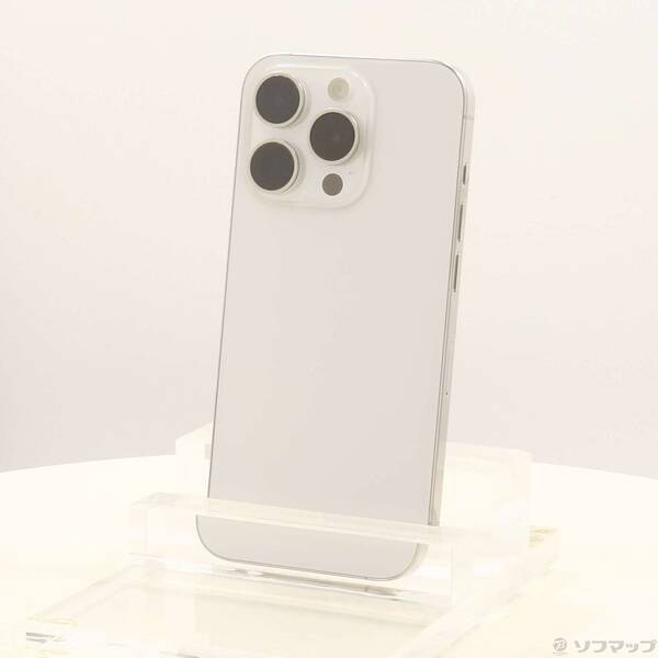 【中古】Apple(アップル) iPhone15 Pro 256GB 白いことチタニウム MTUD3J／A SIM無償性 【262-ud】