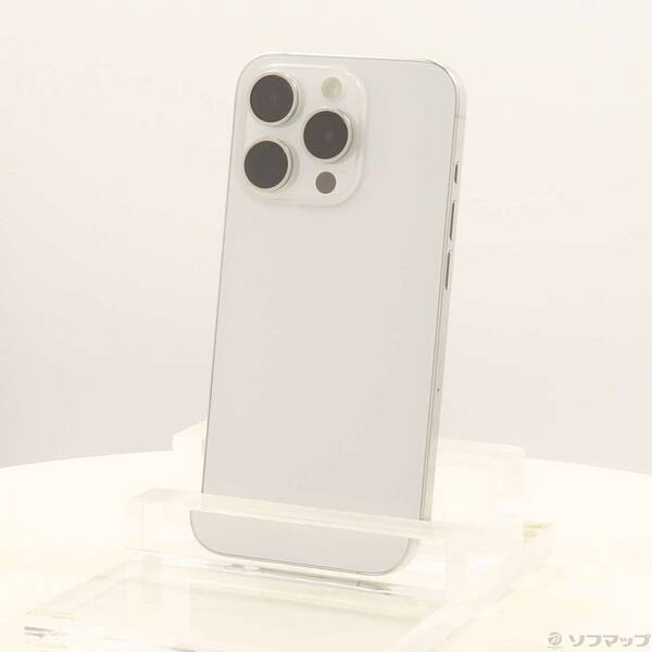 【中古】Apple(アップル) iPhone15 Pro 256GB 白いことチタニウム MTUD3J／A SIM無償性 【349-ud】