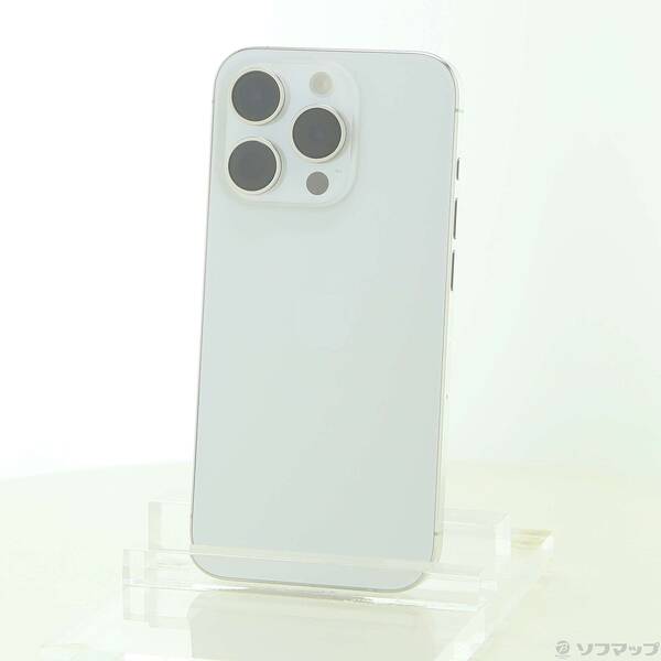【中古】Apple(アップル) iPhone15 Pro 256GB 白いことチタニウム MTUD3J／A SIM無償性 【348-ud】
