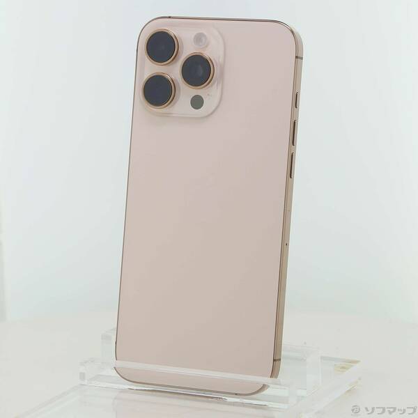 【中古】Apple(アップル) iPhone16 Pro Max 256GB 乾荒原チタニウム 3N530J／A SIM無償性 【262-ud】