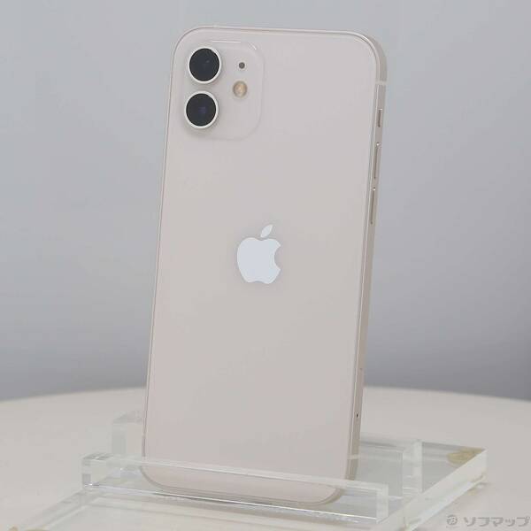 【中古】Apple(アップル) iPhone12 64GB 白いこと MGHP3J／A SIM無償性 【344-ud】