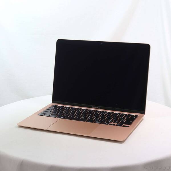 【中古】Apple(アップル) MacBook Air 13.3-inch Late-2020 MGND3J／A Apple M1 8中核グループ中央処理装置_7中核グループGPU 8GB SSD256GB ゴールド 〔26.3 Tahoe〕 【349-ud】