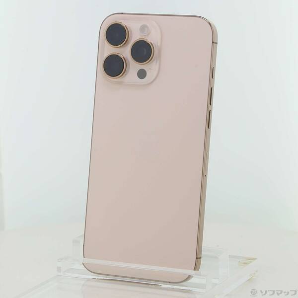 【中古】Apple(アップル) iPhone16 Pro Max 256GB 乾荒原チタニウム 3N530J／A SIM無償性 【371-ud】
