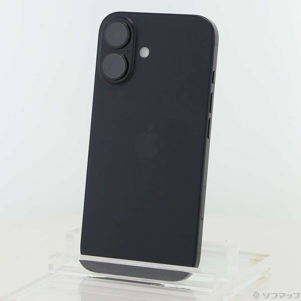 【中古】Apple(アップル) iPhone16 256GB 黒いこと MYDW3J／A SIM無償性 【262-ud】