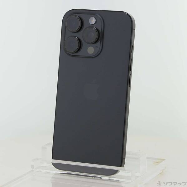 【中古】Apple(アップル) iPhone16 Pro 128GB 黒いことチタニウム MYMV3J／A SIM無償性 【262-ud】