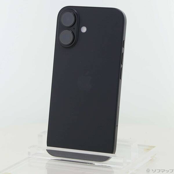 【中古】Apple(アップル) iPhone16 128GB 黒いこと MYDQ3J／A SIM無償性 【262-ud】