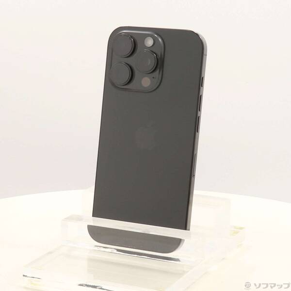 【中古】Apple(アップル) iPhone16 Pro 256GB 黒いことチタニウム FYN03J／A SIM無償性 【196-ud】