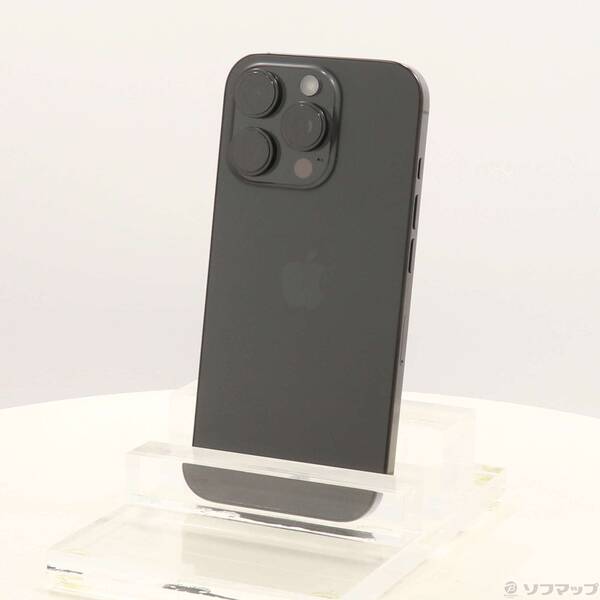 【中古】Apple(アップル) iPhone16 Pro 256GB 黒いことチタニウム MYN03J／A SIM無償性 【196-ud】