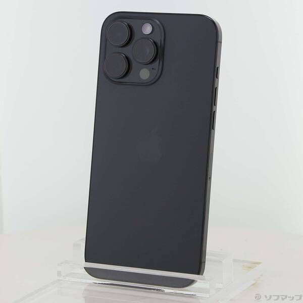 【中古】Apple(アップル) iPhone16 Pro Max 256GB 黒いことチタニウム FYWG3J／A SIM無償性 【371-ud】