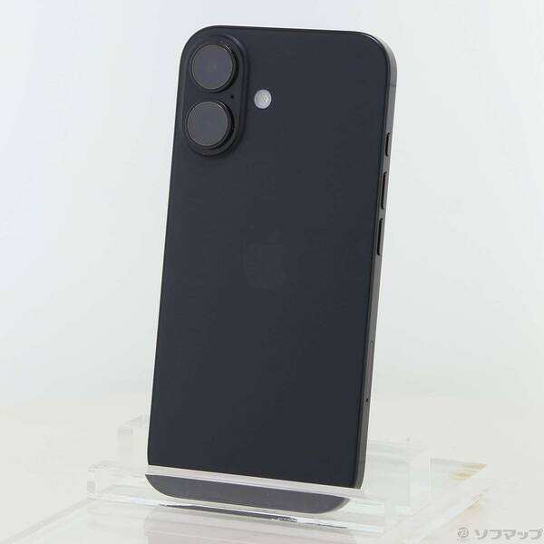 【中古】Apple(アップル) iPhone16 128GB 黒いこと MYDQ3J／A SIM無償性 【262-ud】