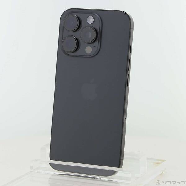 【中古】Apple(アップル) iPhone16 Pro 128GB 黒いことチタニウム MYMV3J／A SIM無償性 【276-ud】
