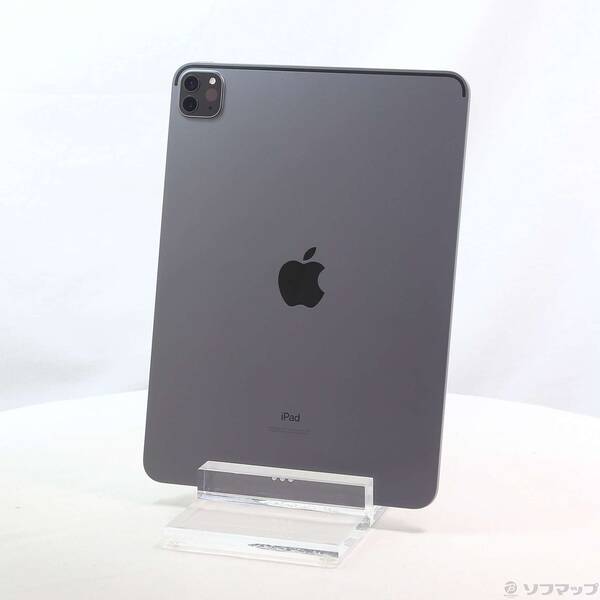 【中古】Apple(アップル) iPad Pro 11in 第2時人 128GB 間隔文字薄墨色 FY232J／A Wi-Fi 【262-ud】