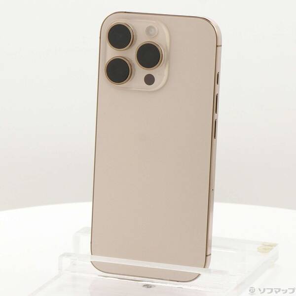 【中古】Apple(アップル) iPhone16 Pro 128GB 乾荒原チタニウム FYMX3J／A SIM無償性 【377-ud】