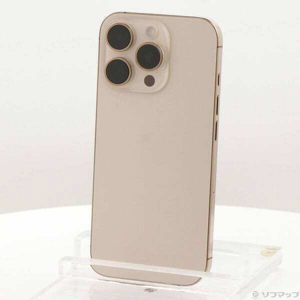 【中古】Apple(アップル) iPhone16 Pro 128GB 乾荒原チタニウム MYMX3J／A SIM無償性 【377-ud】