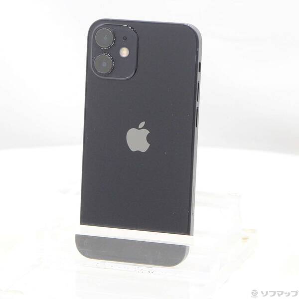 【中古】Apple(アップル) iPhone12 mini 64GB 黒いこと MGA03J／A SIM無償性 【377-ud】