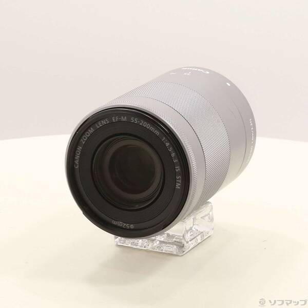 【中古】Canon(キヤノン) EF-M55-200MM F4.5-6.3 IS STM しろがね色 【251-ud】