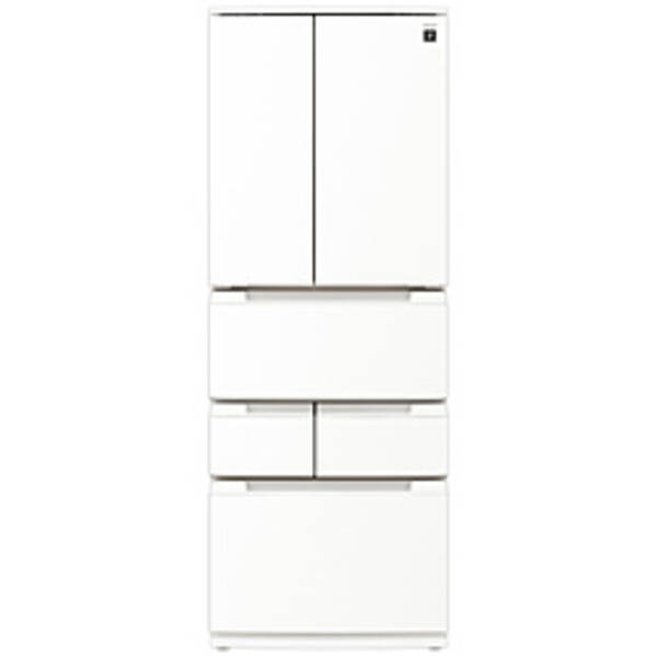 【中古】SHARP(小ざかしい) 〔見せびらかす品〕 プラズマクラスター電気冷蔵庫 ラスティックホワイト SJ-MF43P-W ［幅65糎 ／429L ／6部屋の入り口 ／観音開き手合い］ 【305-ud】