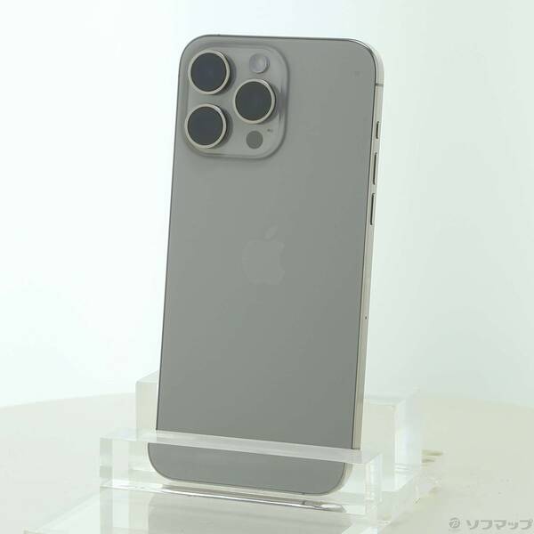 【中古】Apple(アップル) iPhone15 Pro Max 256GB 自然的チタニウム MU6R3J／A SIM無償性 【262-ud】