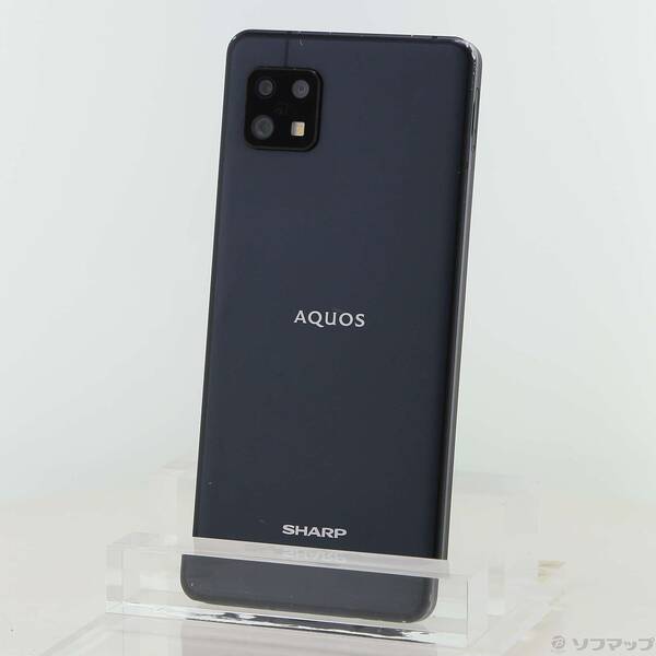 【中古】SHARP(小ざかしい) AQUOS sense6s 64GB 黒いこと SH-RM19s  SIM無償性 【196-ud】
