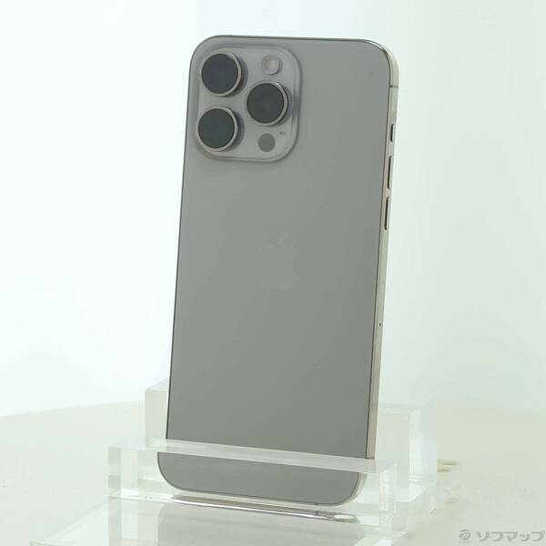 【中古】Apple(アップル) iPhone15 Pro Max 256GB 自然的チタニウム MU6R3J／A SIM無償性 【262-ud】