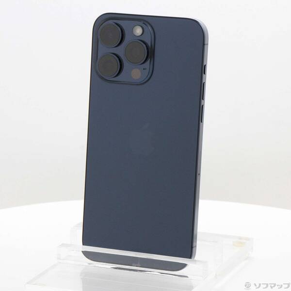 【中古】Apple(アップル) iPhone15 Pro Max 256GB 青色チタニウム MU6T3J／A SIM無償性 【349-ud】