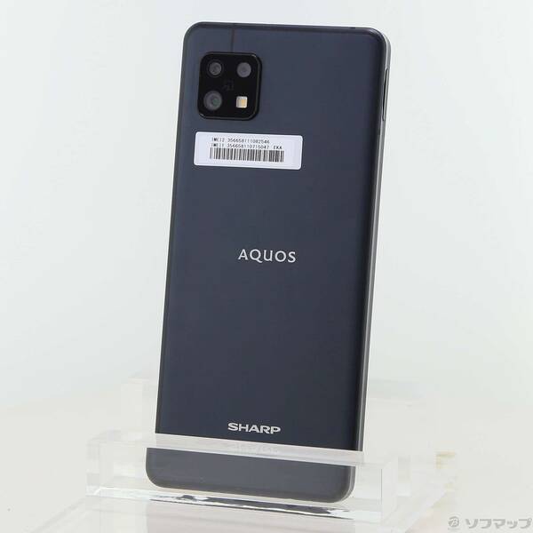 【中古】SHARP(小ざかしい) AQUOS Sense6 64GB 黒いこと SH-RM19  SIM無償性 【269-ud】