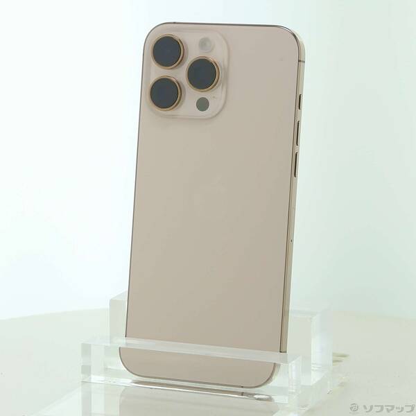 【中古】Apple(アップル) iPhone16 Pro Max 256GB 乾荒原チタニウム MYWJ3J／A SIM無償性 【262-ud】