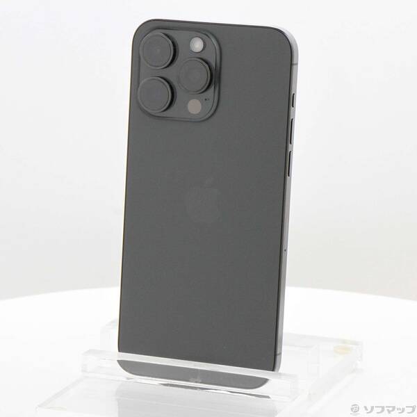 【中古】Apple(アップル) iPhone15 Pro Max 256GB 黒いことチタニウム MU6P3J／A SIM無償性 【349-ud】