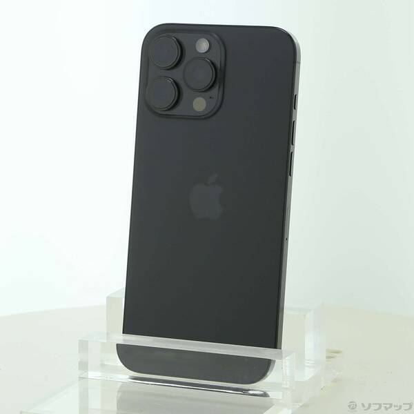 【中古】Apple(アップル) iPhone16 Pro Max 256GB 黒いことチタニウム MYWG3J／A SIM無償性 【262-ud】