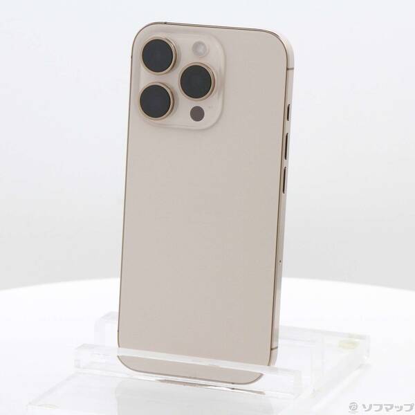【中古】Apple(アップル) iPhone16 Pro 256GB 乾荒原チタニウム MYN23J／A SIM無償性 【344-ud】