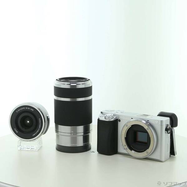 【中古】SONY(ソニー) α6400 ILCE-6400Y ダブルズームレンズキット しろがね色 【297-ud】