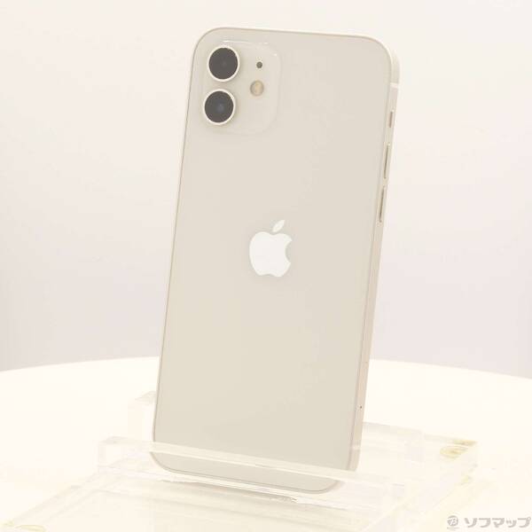 【中古】Apple(アップル) iPhone12 64GB 白いこと MGHP3J／A SIM無償性 【349-ud】