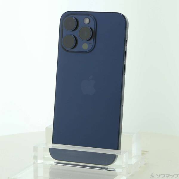 【中古】Apple(アップル) iPhone15 Pro Max 256GB 青色チタニウム MU6T3J／A SIM無償性 【262-ud】