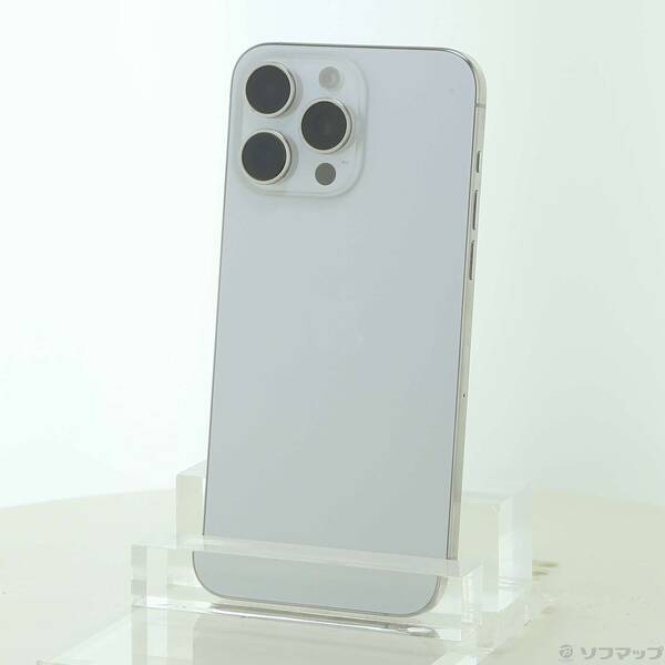 【中古】Apple(アップル) iPhone15 Pro Max 256GB 白いことチタニウム MU6Q3J／A SIM無償性 【262-ud】