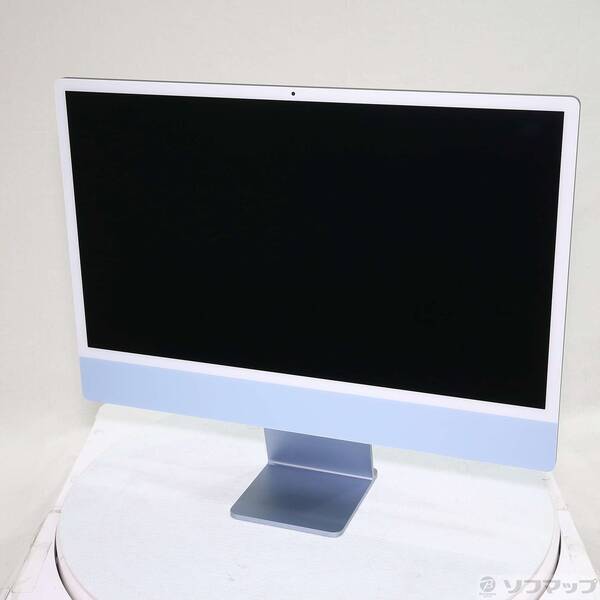 【中古】Apple(アップル) iMac 24-inch Late-2023 MQRR3J／A Apple M3 8中核グループ中央処理装置_10中核グループGPU 24GB SSD1肺結核 青色 〔26.3 Tahoe〕 【262-ud】