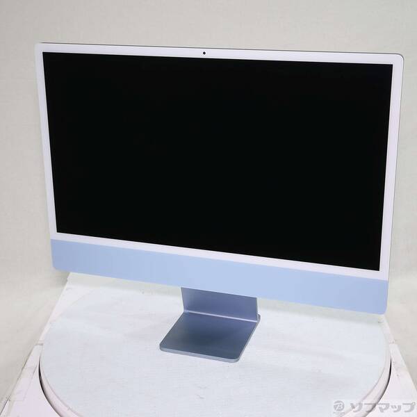 【中古】Apple(アップル) iMac 24-inch Late-2023 MQRR3J／A Apple M3 8中核グループ中央処理装置_10中核グループGPU 24GB SSD1肺結核 青色 〔26.3 Tahoe〕 【258-ud】