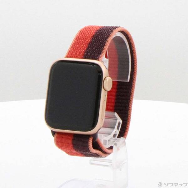 【中古】Apple(アップル) Apple Watch SE 第1時人 GPS 40粍 ゴールドアルミニウムケース (PRODUCT)RED運動競技繰り返し 【258-ud】